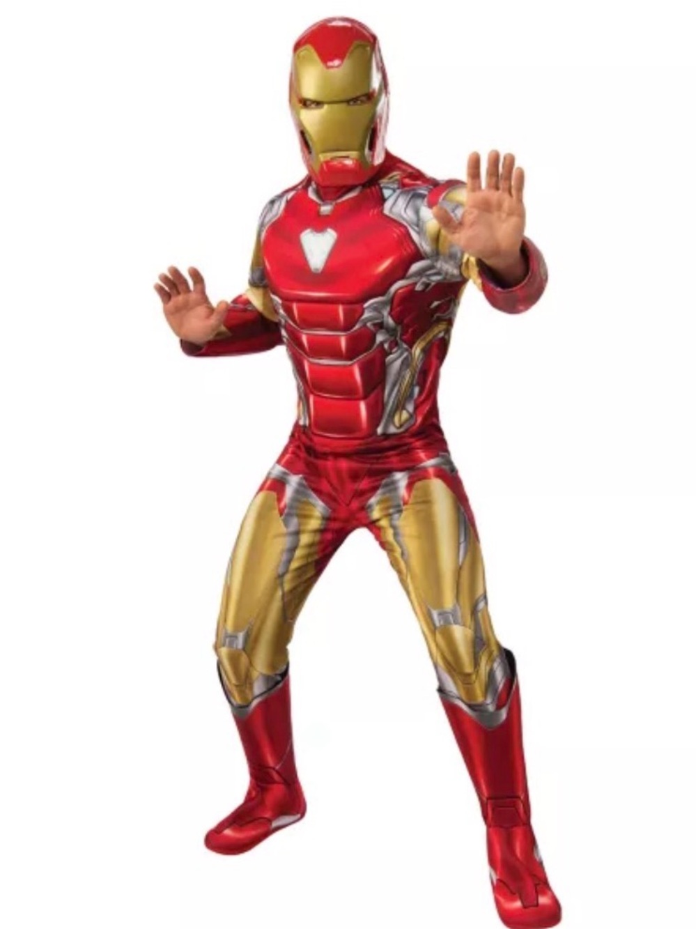 Rubie's Avengers Endgame Iron Man Superhero Deluxe Costume Mask L XL